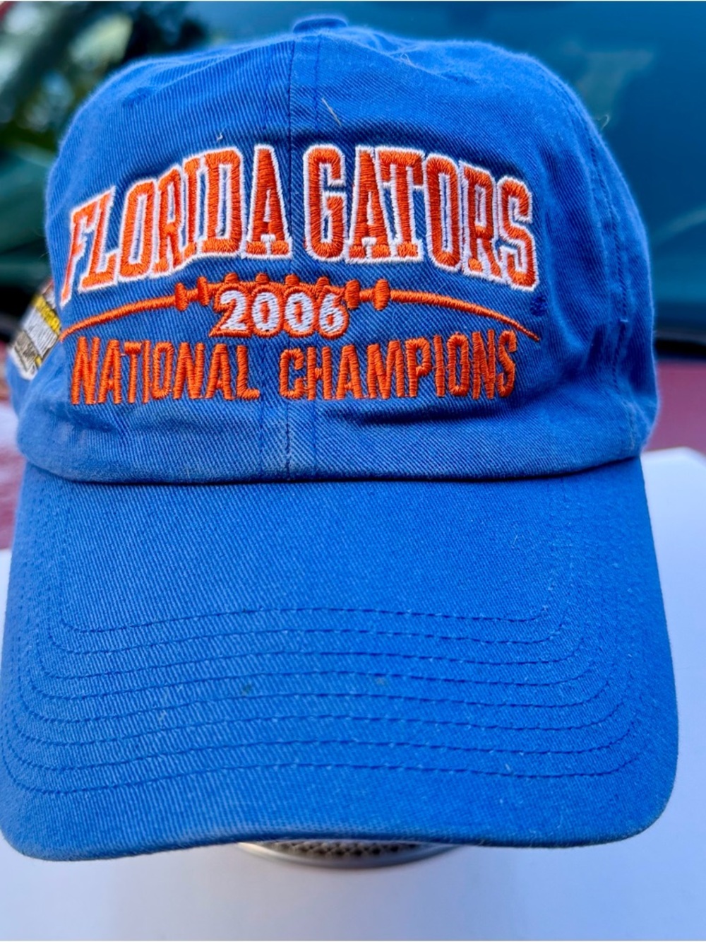 NIKE Florida Gators 2006 National Champions FOOTBALL Blue Hat OS adjustable $15